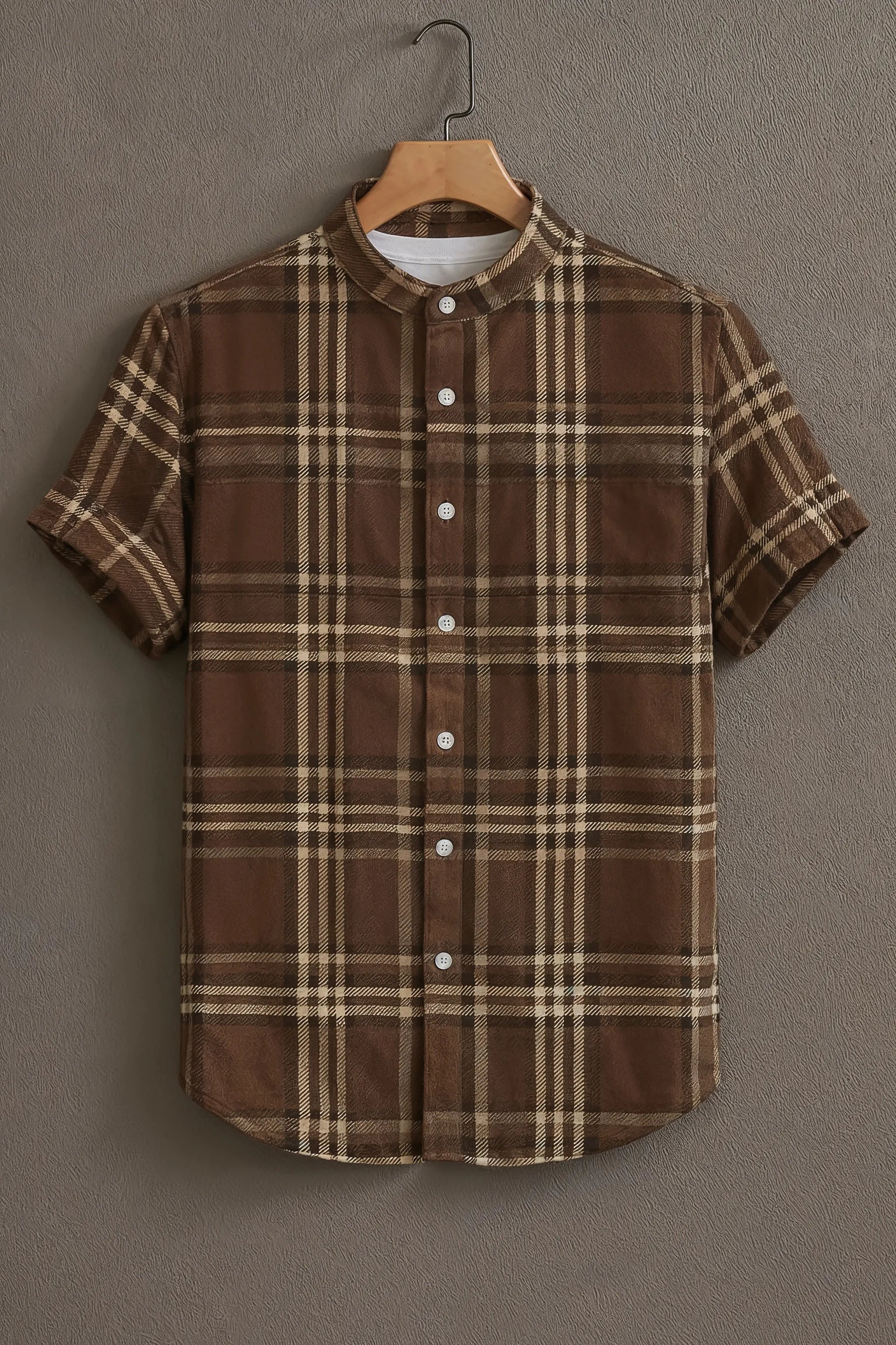 Soulbox Brown Casual Shirt with Classic Check Print